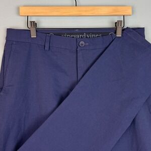 Vineyard Vines On The Go OTG Pants Mens 34x32 Blue Golf Tech Performance Chino